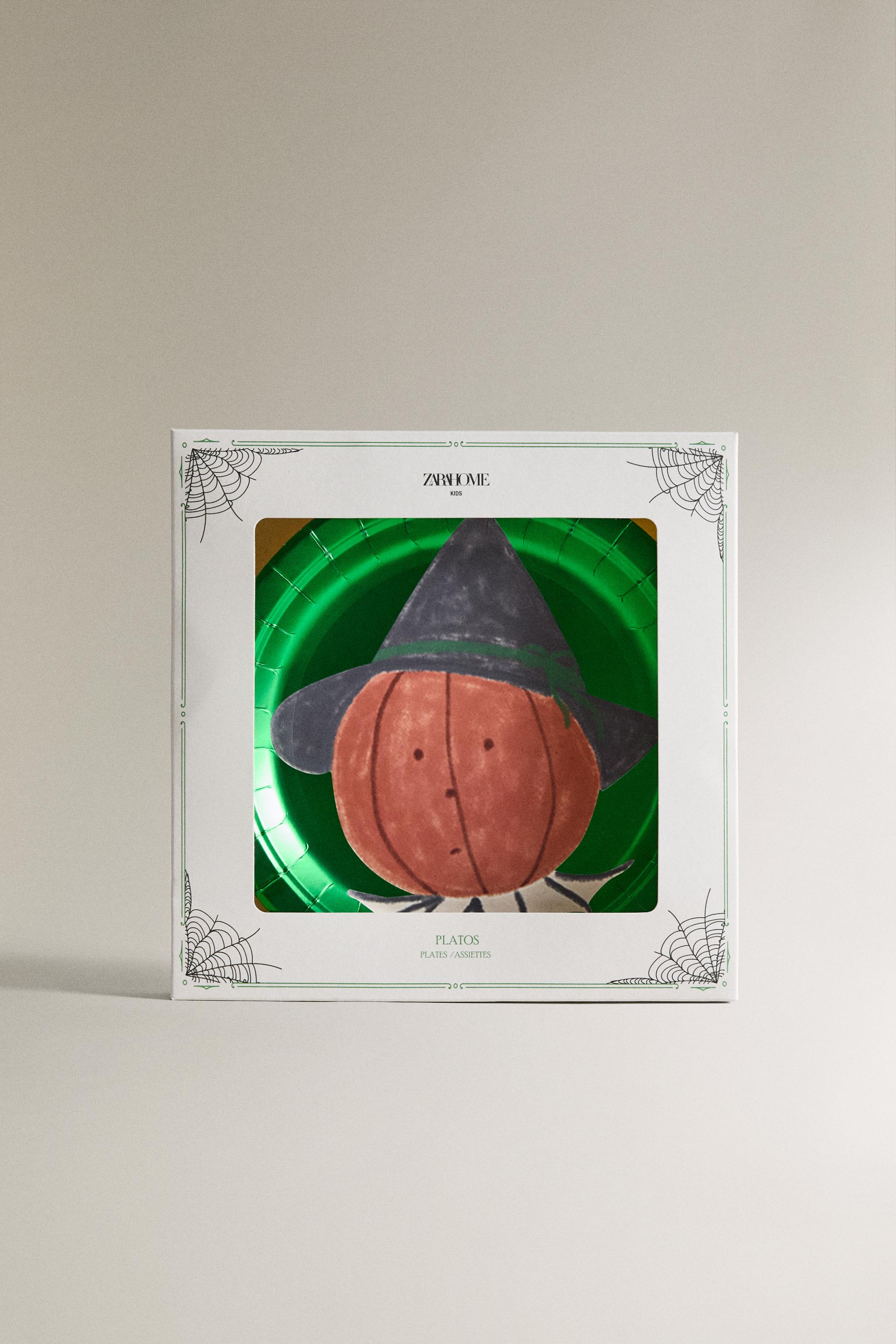 LOT ASSIETTES PAPIER ENFANTS HALLOWEEN (LOT DE 12)